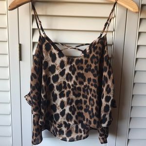 Hot Cheetah Print Thin Strapped Top 🐆